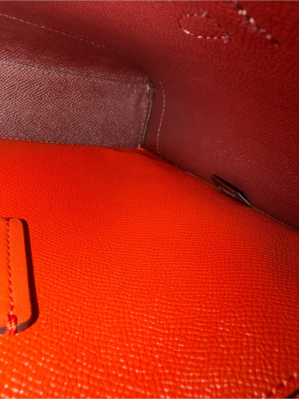 Coach Mollie 25 Pink and Orange Stripe Satchel with Tan Trim - Picture 10 of 16
